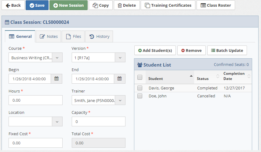 Training Manager Web Edition Screenshots: View the screenshot gallery.