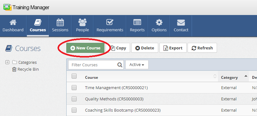 NewCourseFromList