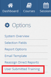OptionsUserSubmittedTrainingLink